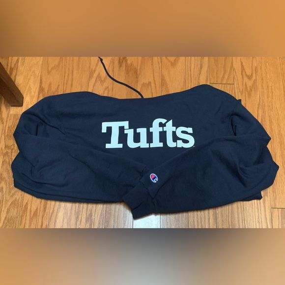 Men’s XL TUFTS Santa Cruz Champion 50/50 Cotton/Poly Pocket Hoodie Sweatshirt - Picture 6 of 12